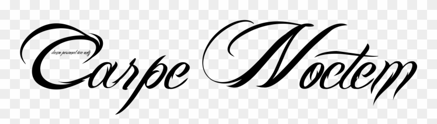 Carpe Noctem - Carpe Diem Tatuaje Clipart