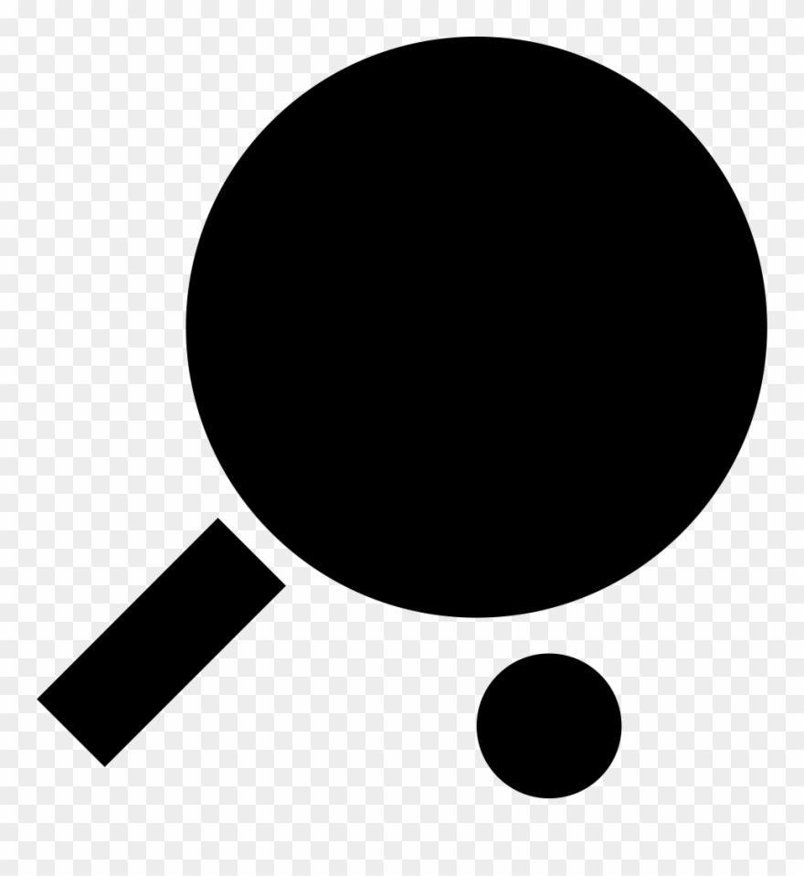Ping Pong Racket And Ball Comments - Raquette Ping Pong Icone Clipart
