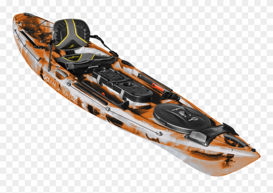 Angler Orange Camo - Ocean Kayak Trident 11 Clipart