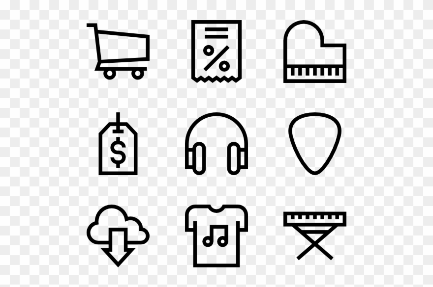 Vector Library Library Icons Free Music - Print Icon Clipart