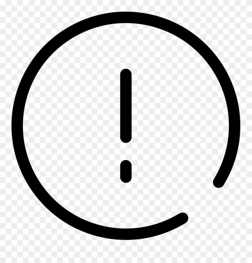 Circle With Exclamation Mark Inside Clipart
