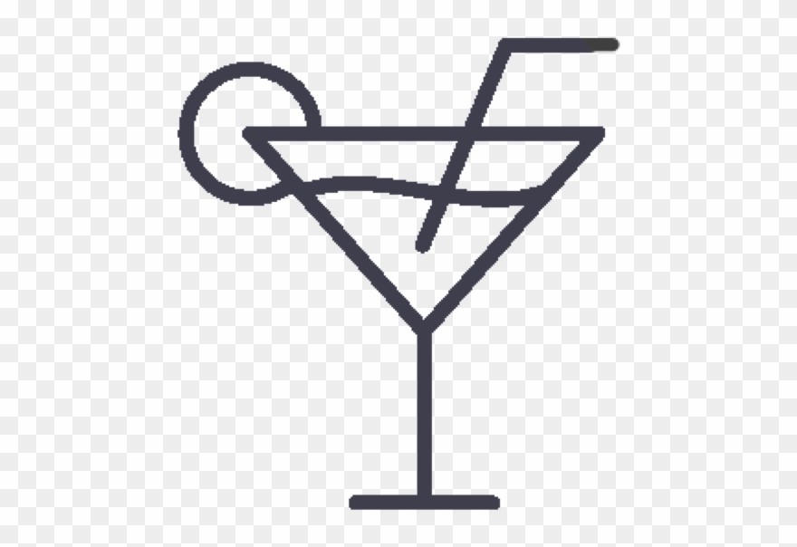 Cocktail - 350 Cocktail - 350 - Cocktail Line Icon Clipart