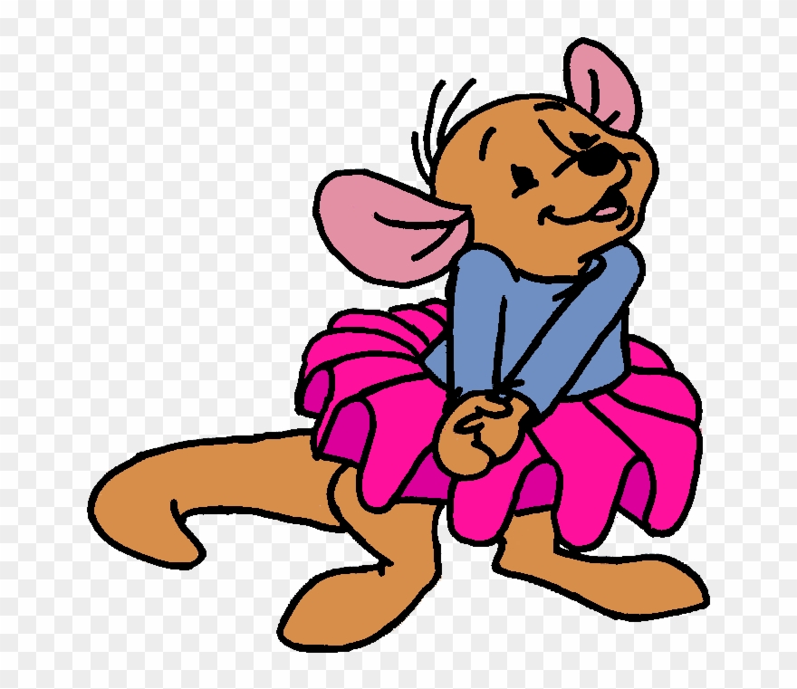 Roo In A Tutu - Roo From Winnie The Pooh Clipart