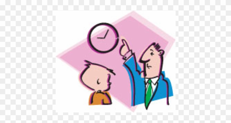 Se Prohíbe Llegar Tarde - Clipart Arriving Late To Class - Png Download