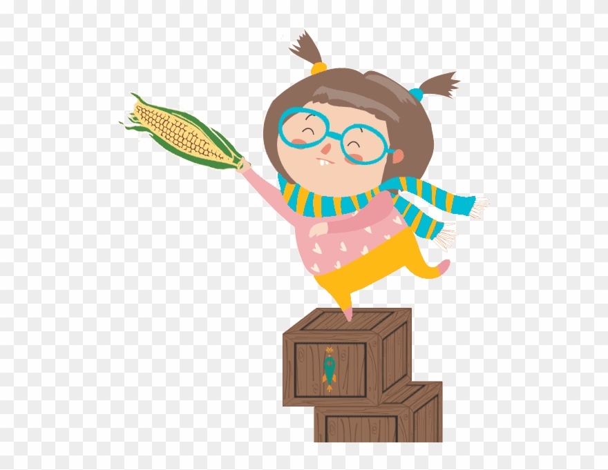 Iria Subida Sobre Las Cajas - Cartoon Kids Reading Books Clipart