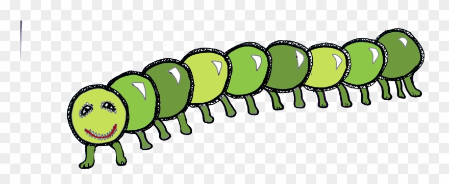 Drawn Caterpillar Centipede - Happy Caterpillar Illustration Trucker Hat, Adult Unisex, Clipart