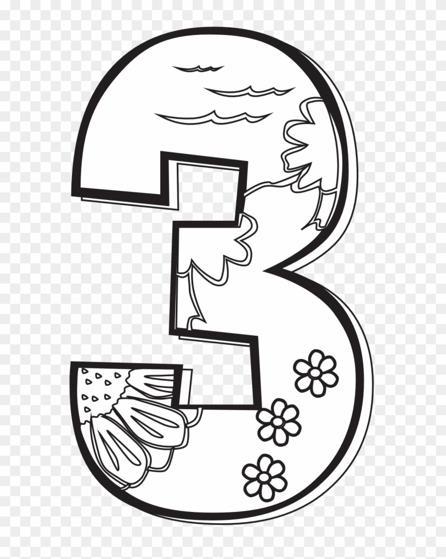 Days Of Creation Coloring Pages Free - Day 3 Creation Coloring Page Clipart