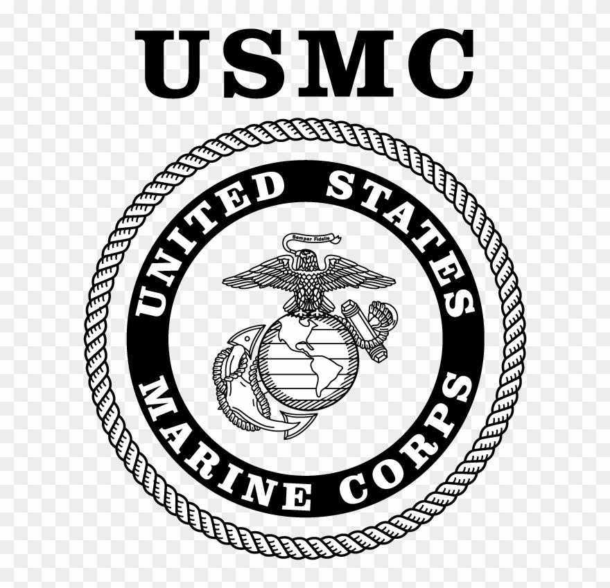 Marine Corps Logo - United States Marine Corps Logo Black And White Clipart