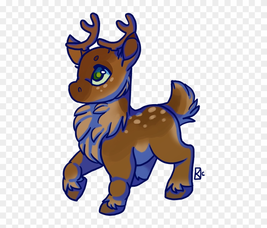 Reindeer Clipart Chibi - Chibi Reindeer - Png Download