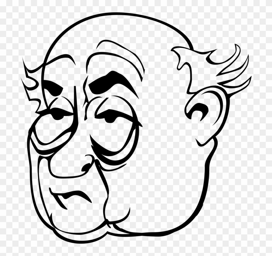 Misogyny Eye Face Woman Cartoon - Grumpy Old Man Mug Clipart
