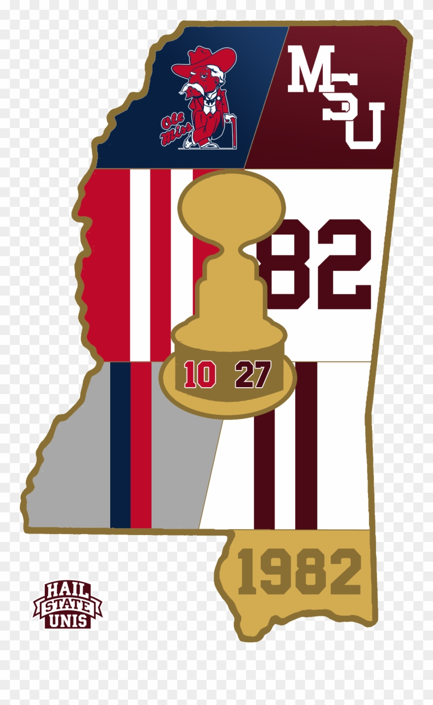 The Results Generally Weren't Good For The Bulldogs, - Ole Miss Egg Bowl 2018 Clipart