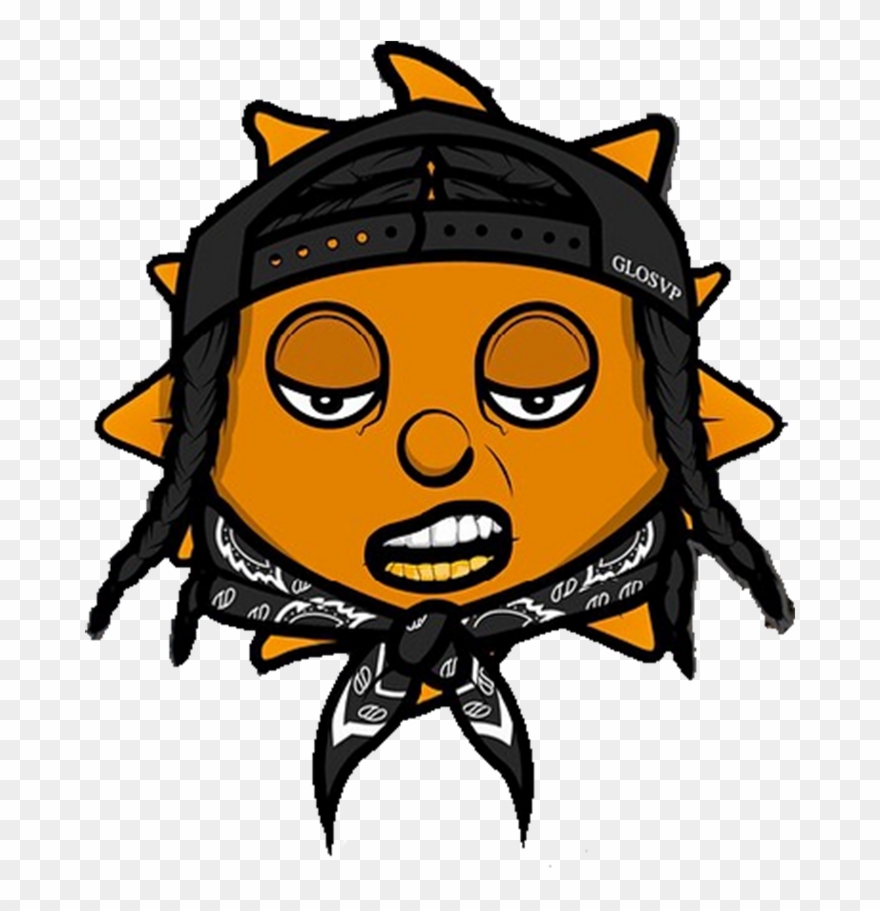 Asap Rocky - Logo Glo Gang Characters Clipart