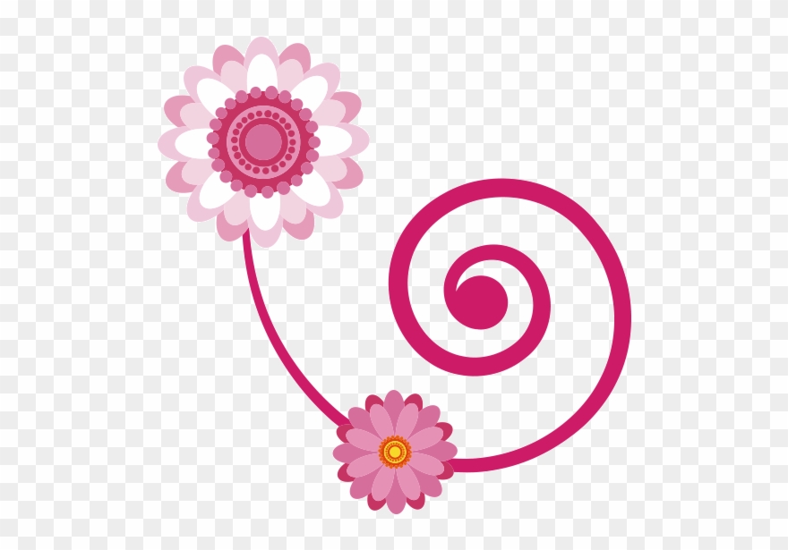 Flores Rosas En Png Imagui - Flor Tiras Decorativas Clipart