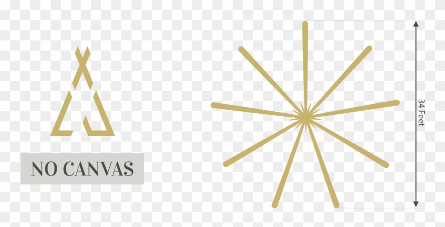 Bare Tipi - Floor Plan Clipart