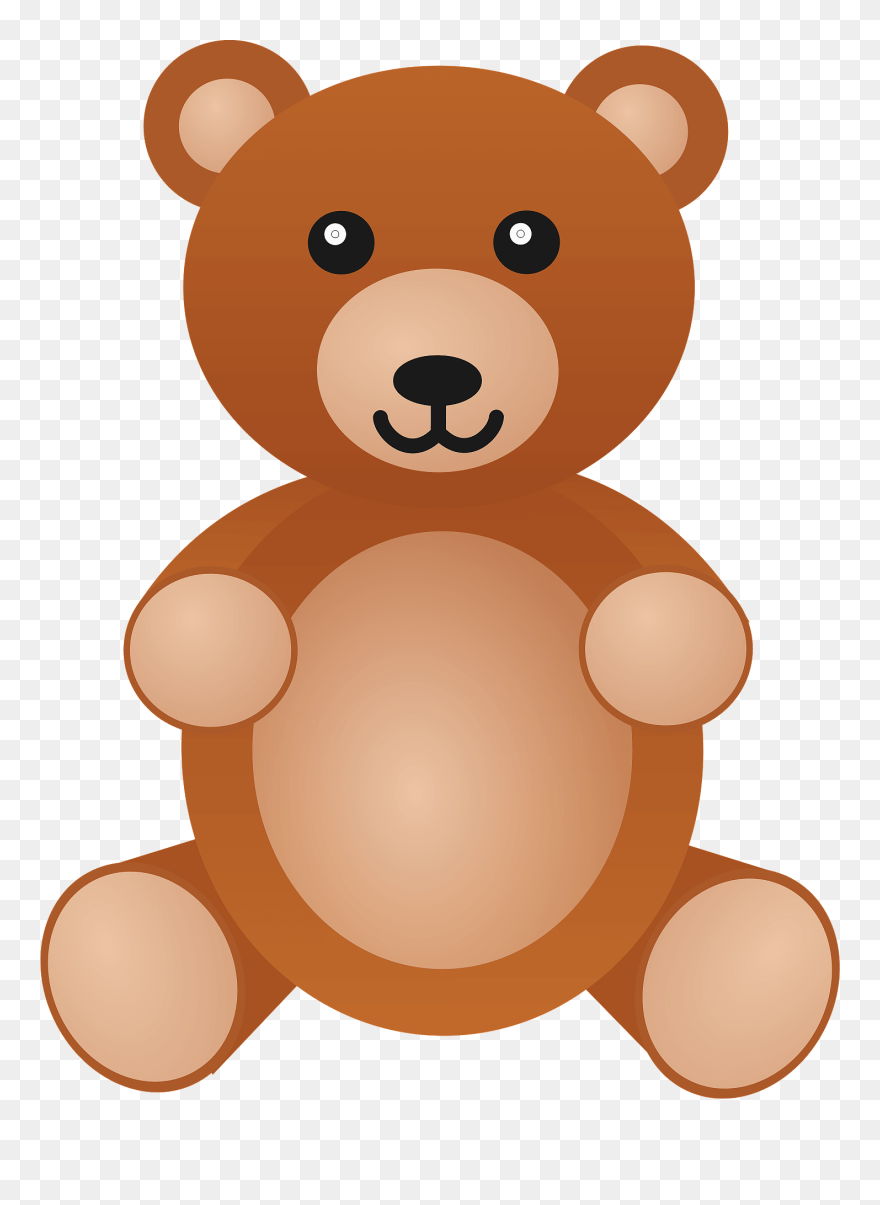 Cute Teddy Bear Cartoon 29, Buy Clip Art - Toys - Customisable Large Tote Bag - Png Download