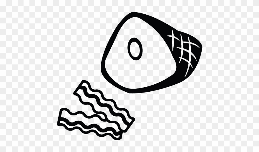 Bacon And Ham Icon - Bacon Clipart
