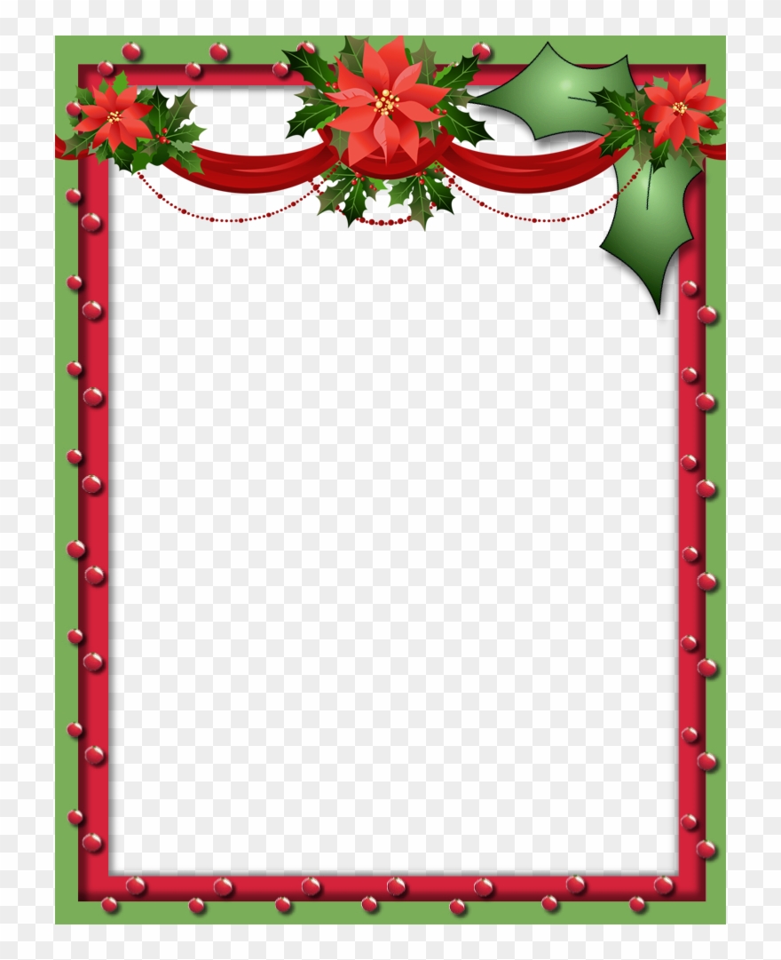 Green And Red Christmas Png Photo Frame Gallery Olaf - Red And Green Christmas Frame Clipart
