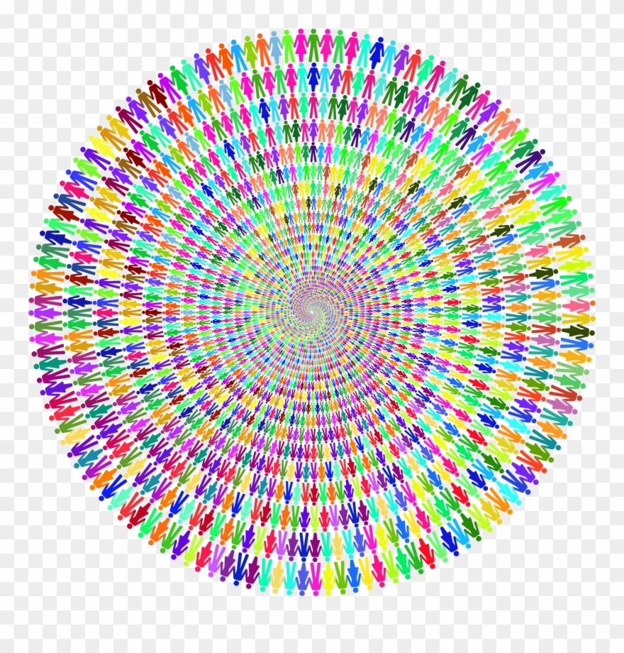 Human Cooperation Vortex Clipart