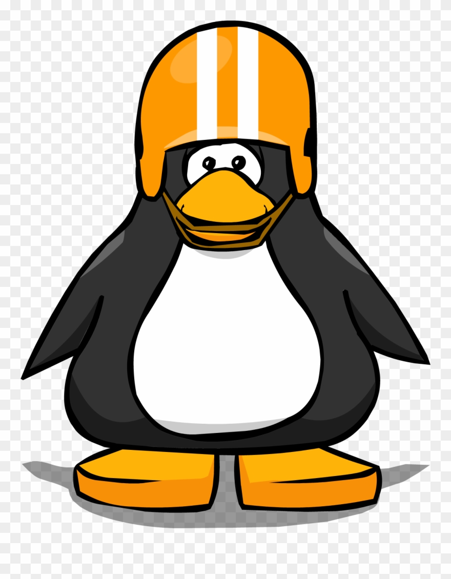 Image Helmet On A Player Card Png - Penguin With Hard Hat Clipart