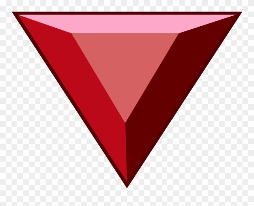 Triangle Clip Gem Svg Free Stock - Steven Universe Pyrope Gemstone - Png Download