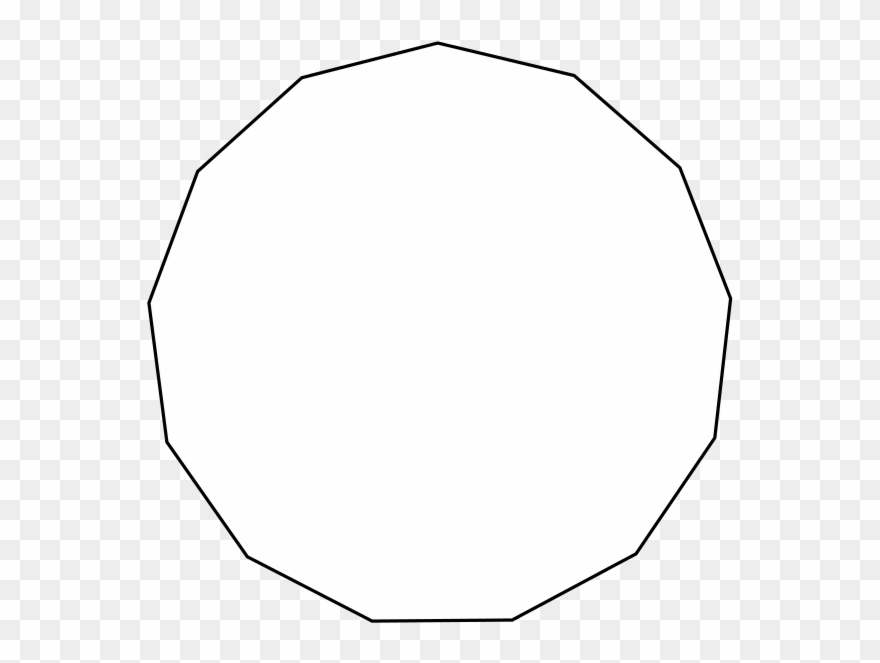 Triskaidecagon Shape - Poligono Regular De 22 Lados Clipart