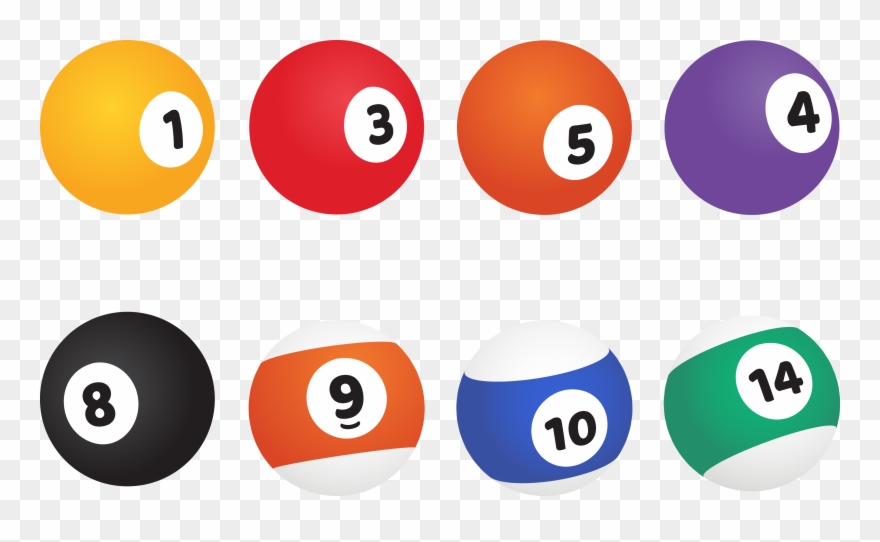 Picture Free Download Billiards Clipart Indoor Game - Pool Balls Vector - Png Download