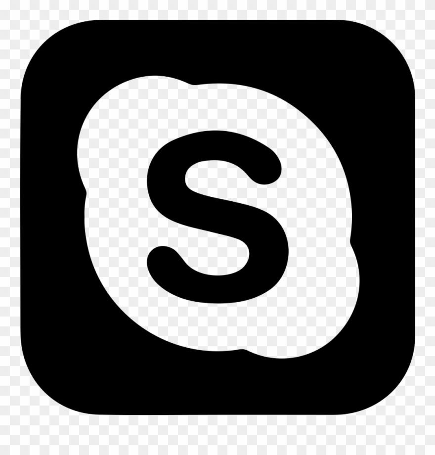 Skype Clipart Svg - Skype Symbol In Word - Png Download