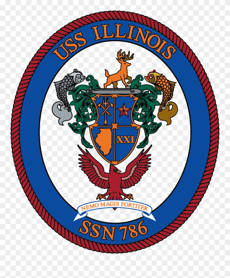 Uss Illinois - Uss Illinois Ssn 786 Crest Clipart
