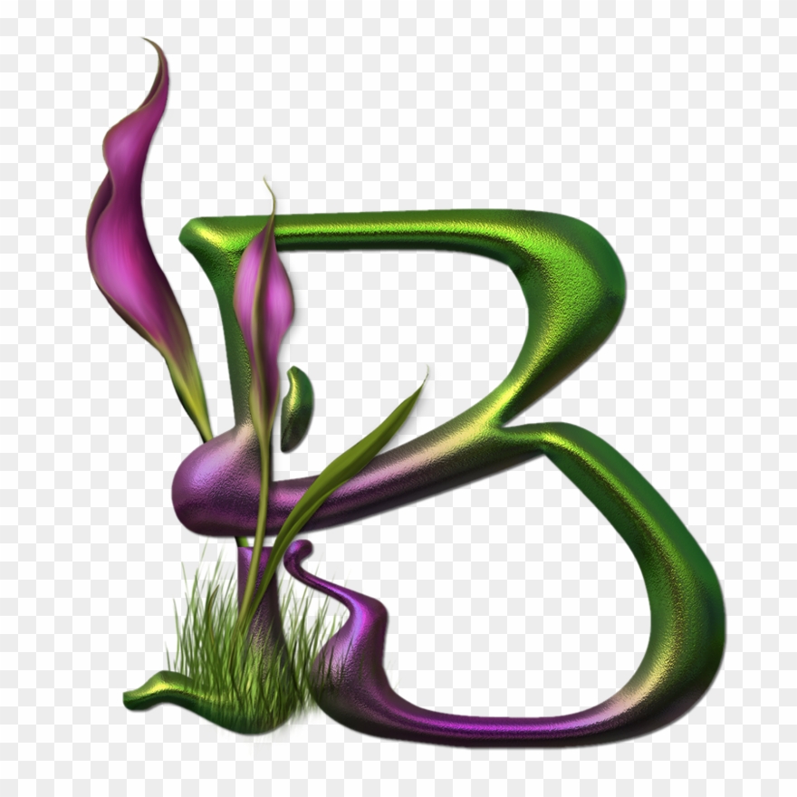 Ars Botanica B - Alphabet Clipart