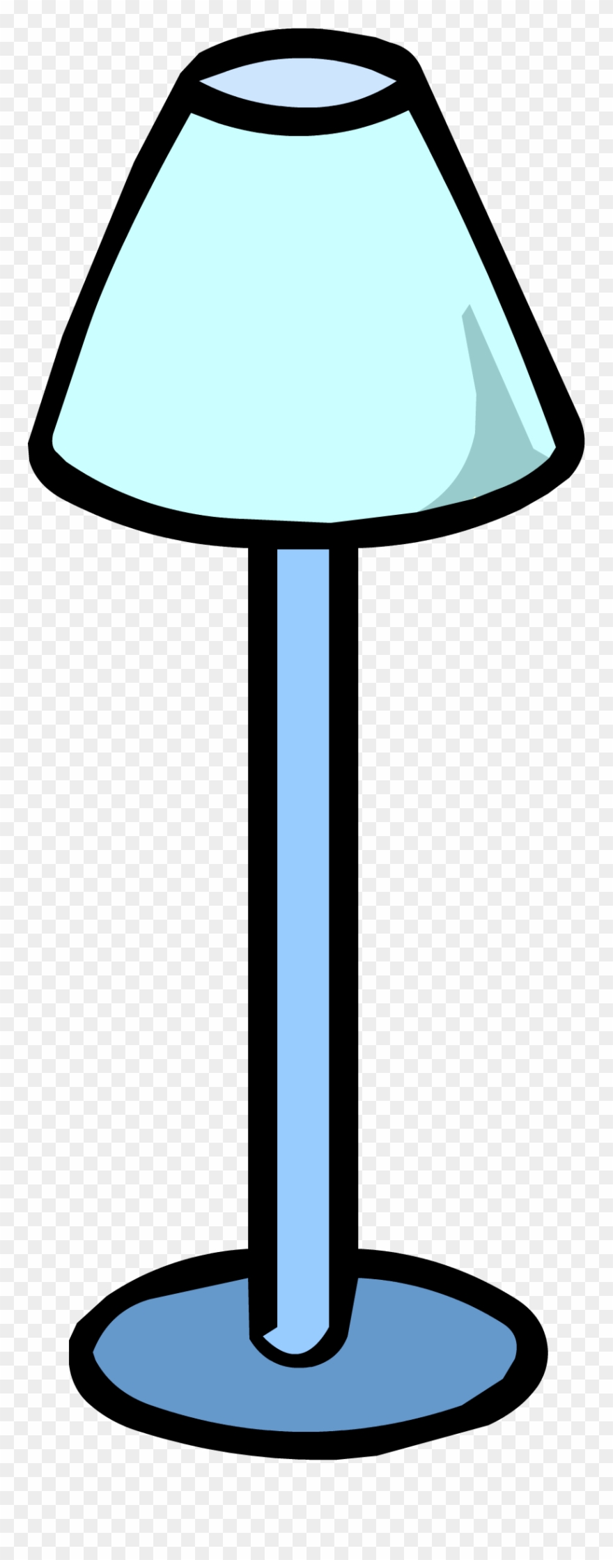 Lamps Clipart Blue Lamp - Club Penguin Wiki Furniture Blue Chair - Png Download