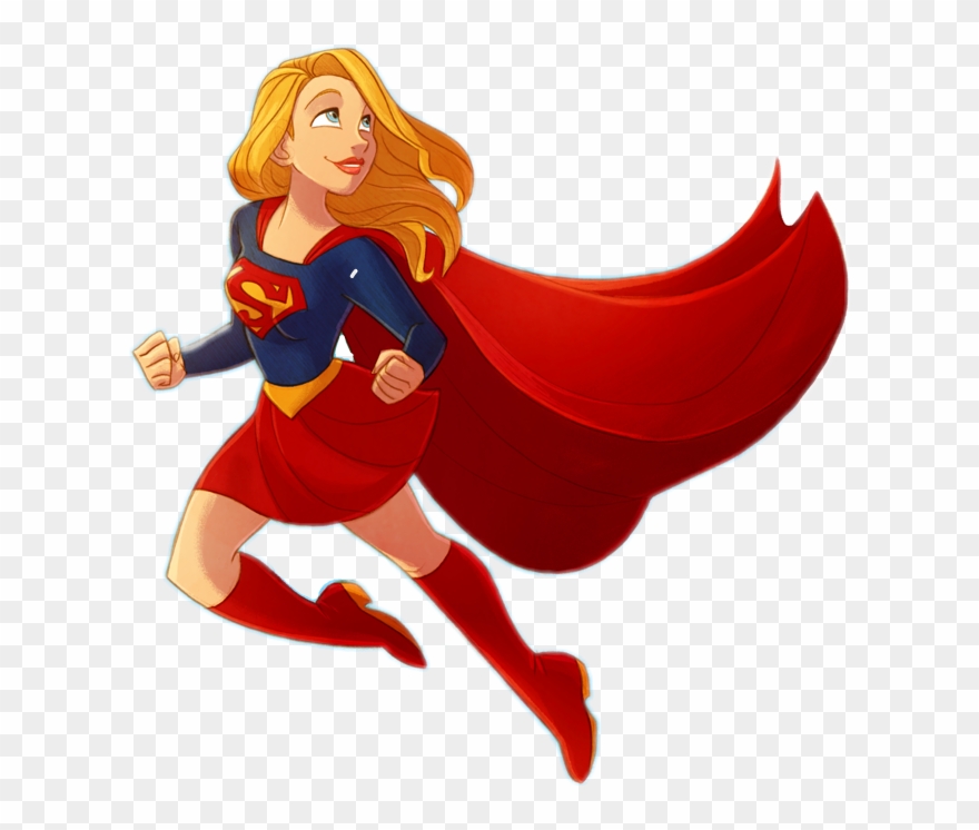 Supergirl Superhero Superpower Girlpower - Comics Clipart