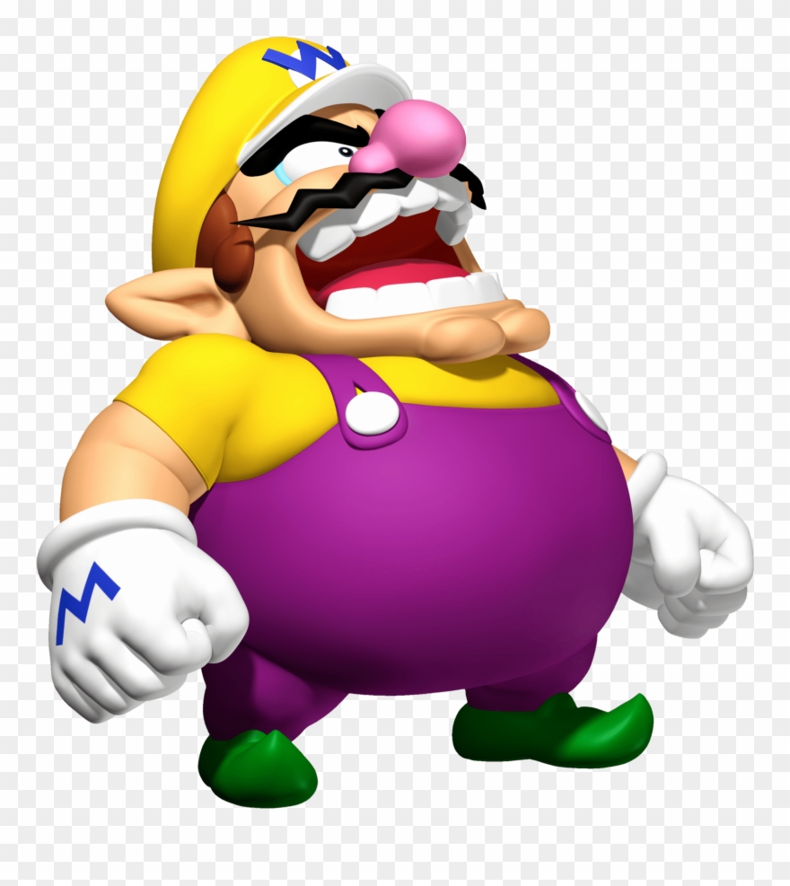 Angry Wario Transparent Png - Super Smash Bros 3ds Title Clipart