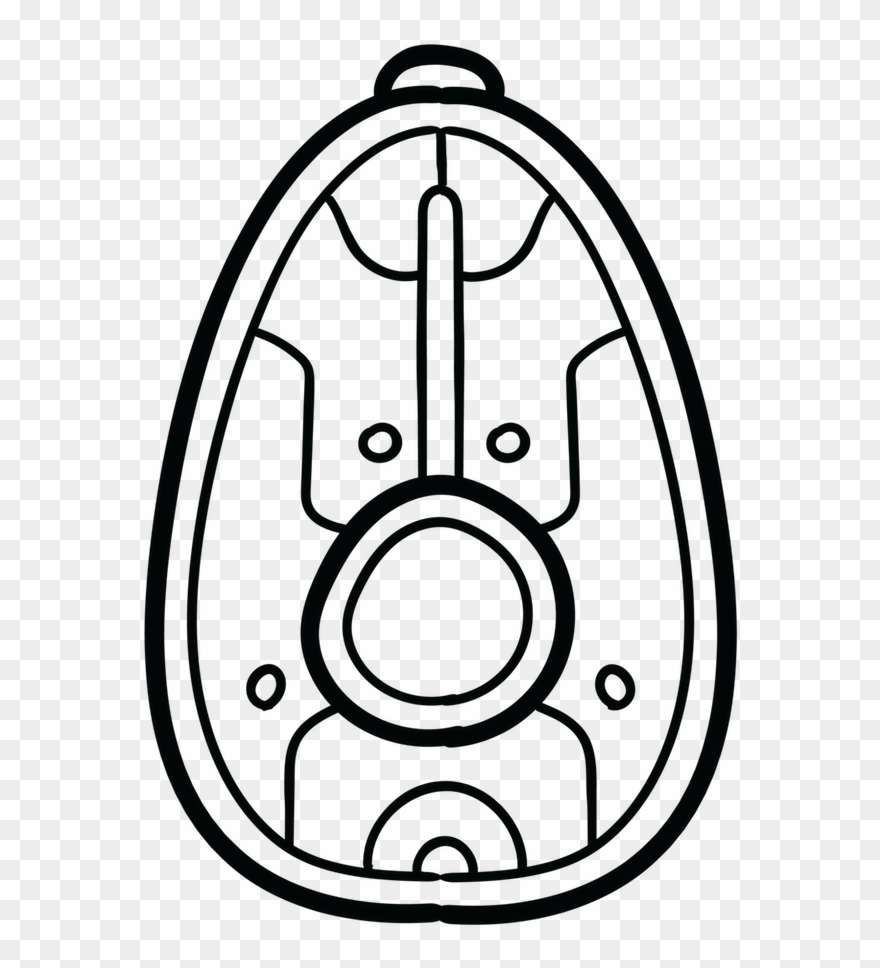 Aguacate Also Know As Avocado, Which Originated - Line Art Clipart