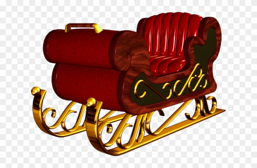 Santa Sleigh Png - Sled Clipart