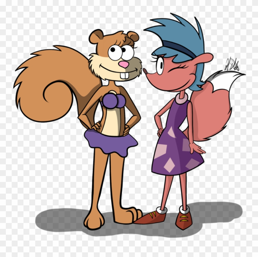 Sandy And Sheila By Ittybittyvioletbee - Sandy Cheeks Clipart