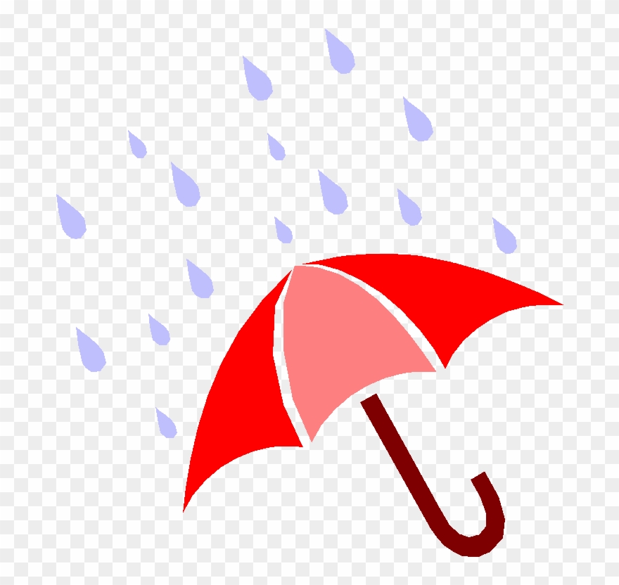 Spring - Clipart Umbrella With Rain Drops - Png Download