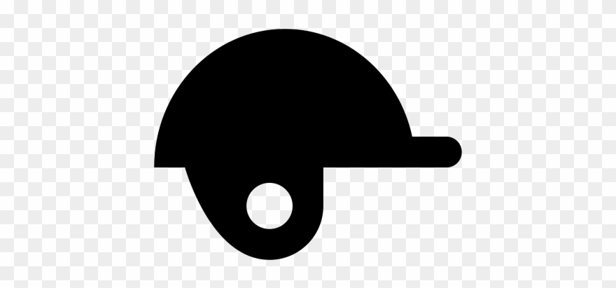 Baseball Helmet Rubber Stamp - Illustration Clipart