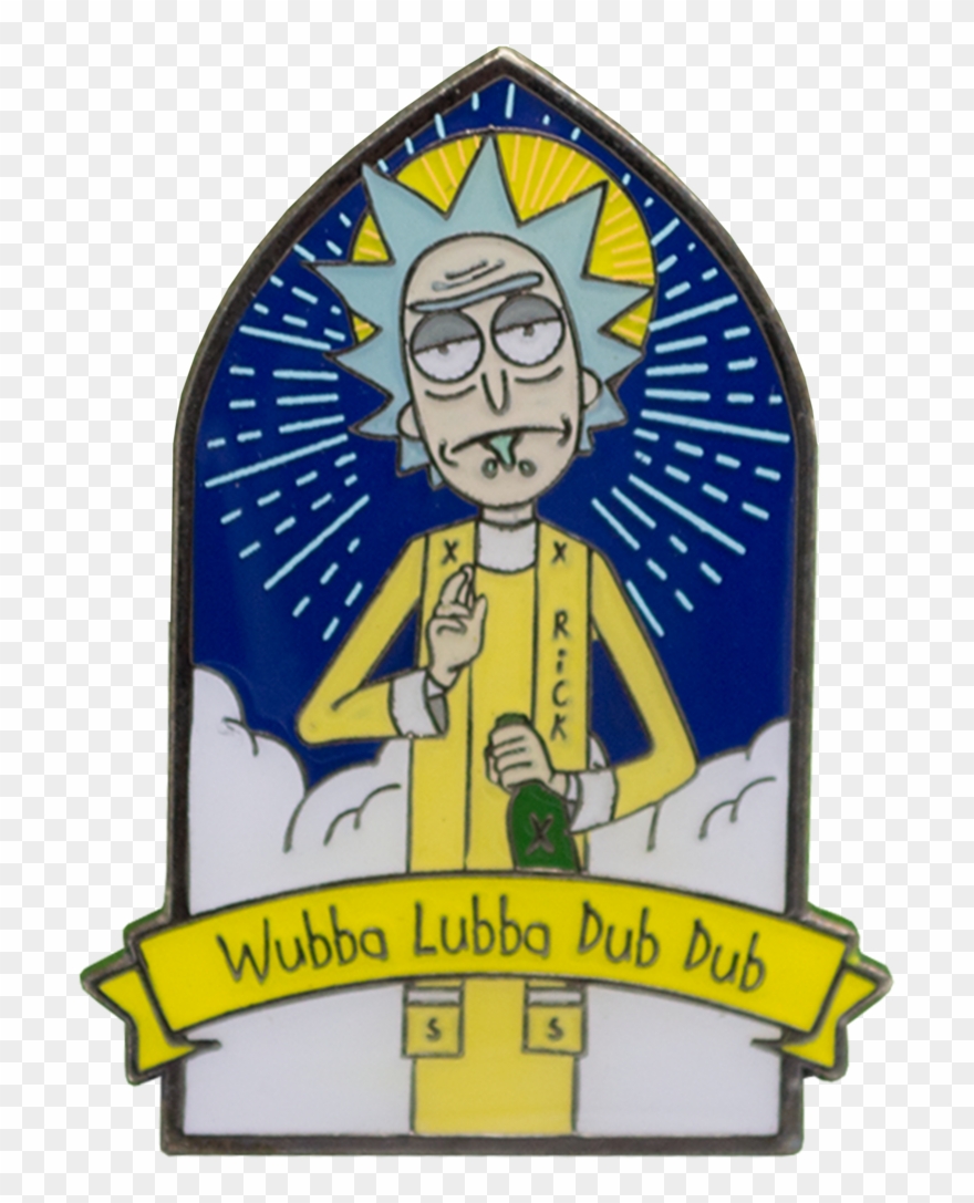 'in Rick We Trust' Enamel Pin - Lapel Pin Clipart