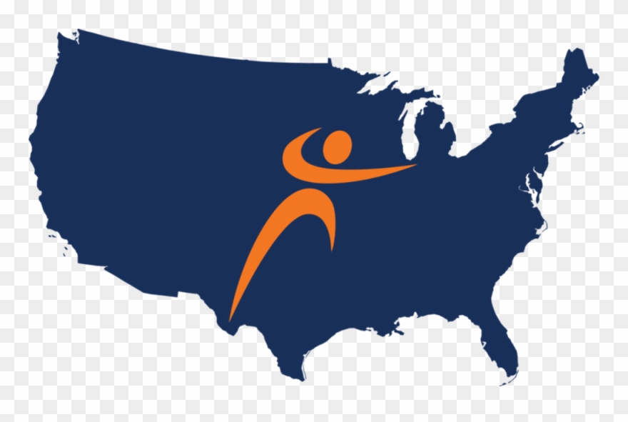 Come Travel With Foreman Therapy Services - Blue Map Of United States Clipart