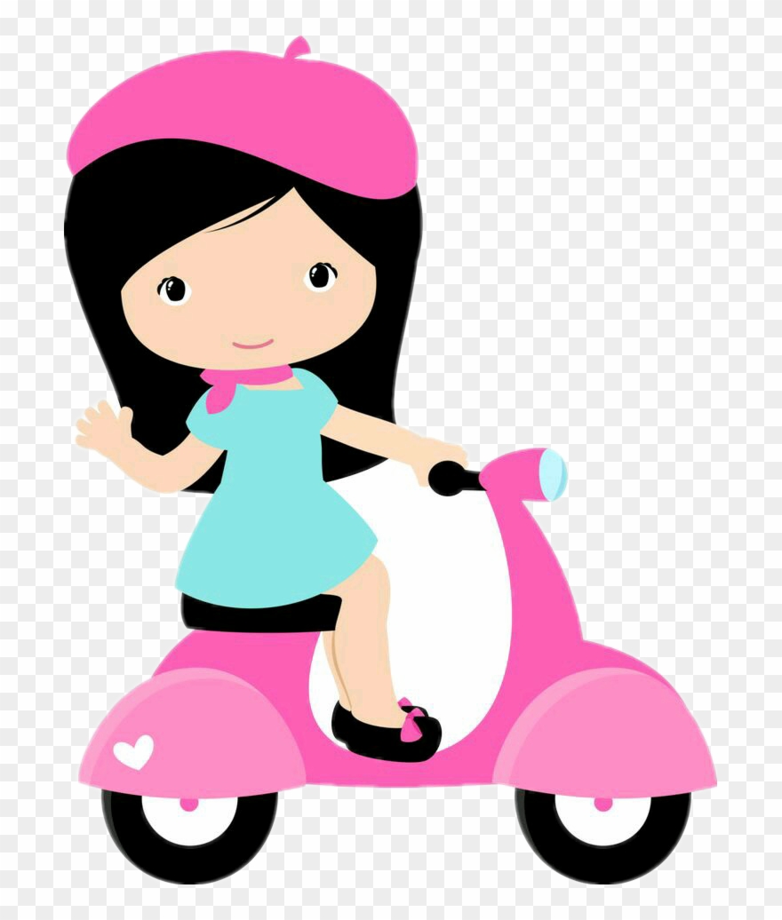 Paris Sticker - Menina Petit Paris Png Clipart