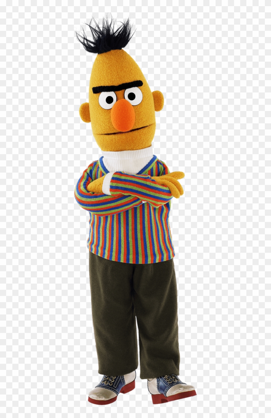 Sesame Street Bert Frowning - Bert Sesame Street Png Clipart
