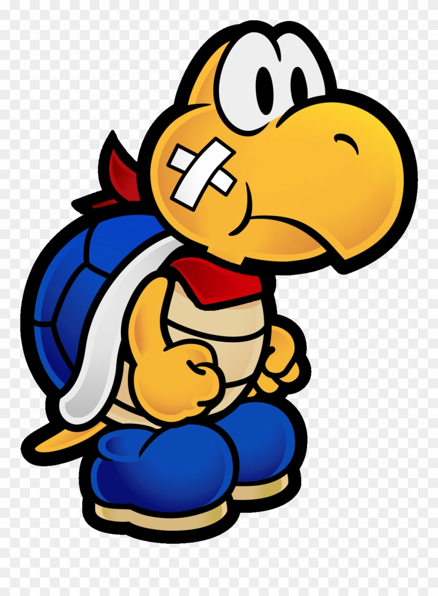 Super Mario Clipart Koopa - Paper Mario Kooper Png Transparent Png