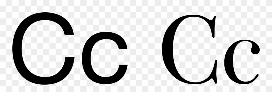 Open - Letter Cc Black And White Clipart