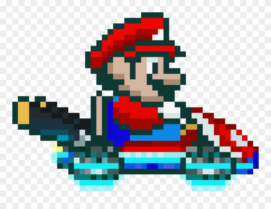 Super Mario Kart Mario Sprite Clipart