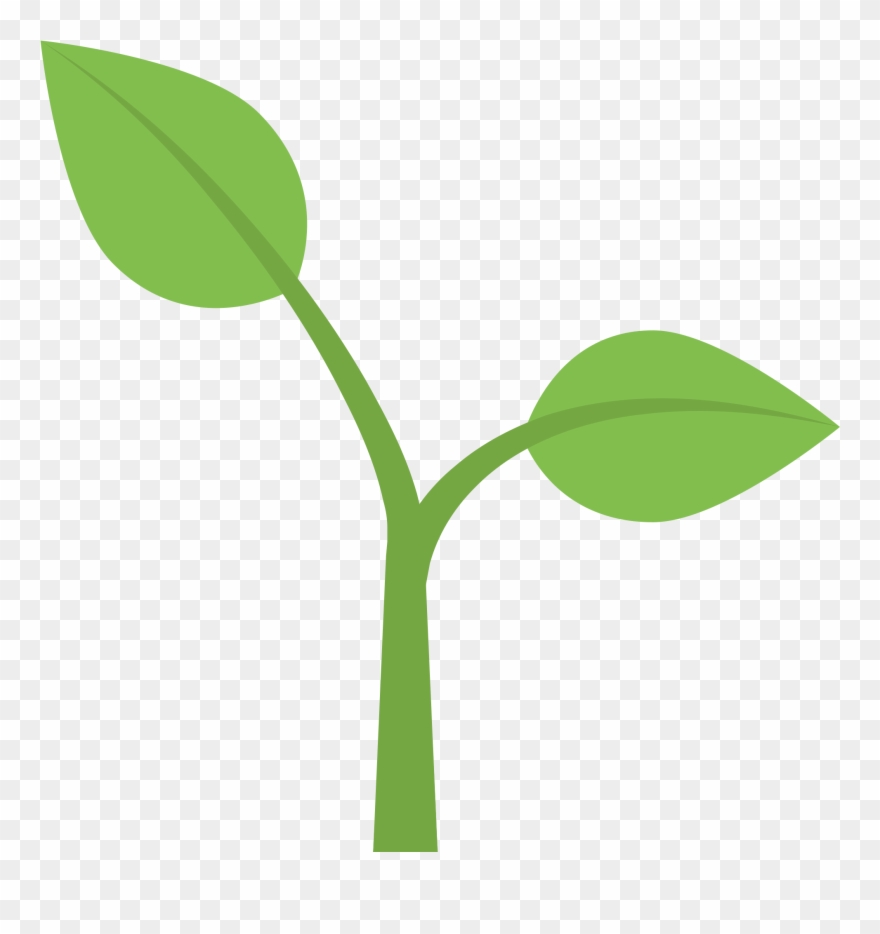 Flower Stem Template 1, Buy Clip Art - Seedling Emoji - Png Download