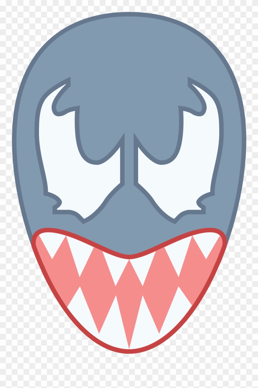 Venom Head Png Black And White Stock - Venom Icon Clipart