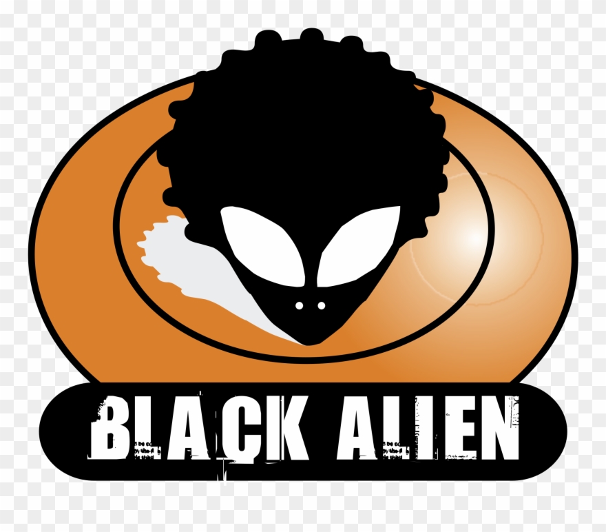 Black Logo Png Transparent - Black Alien Clipart