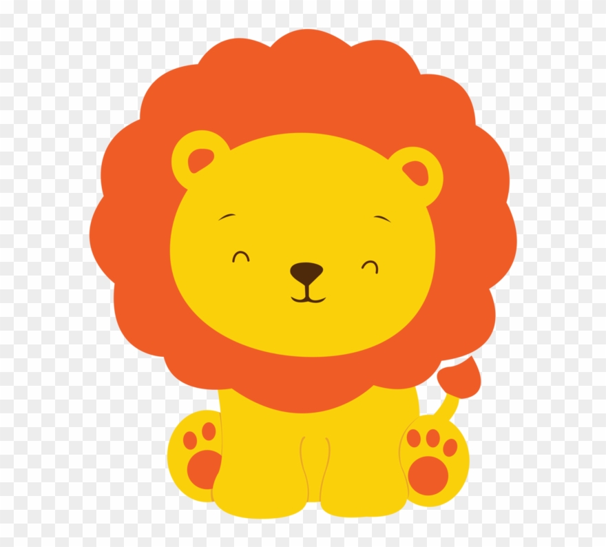 Leon Tema De Safari, Dibujo De Bebé, Animales De La - Personalised Lion Birthday Party Cotton Tote Bag - Clipart