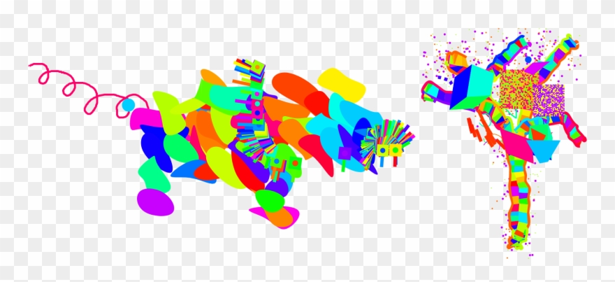 Large Funky Piglet And Tree - Graphic Design Clipart