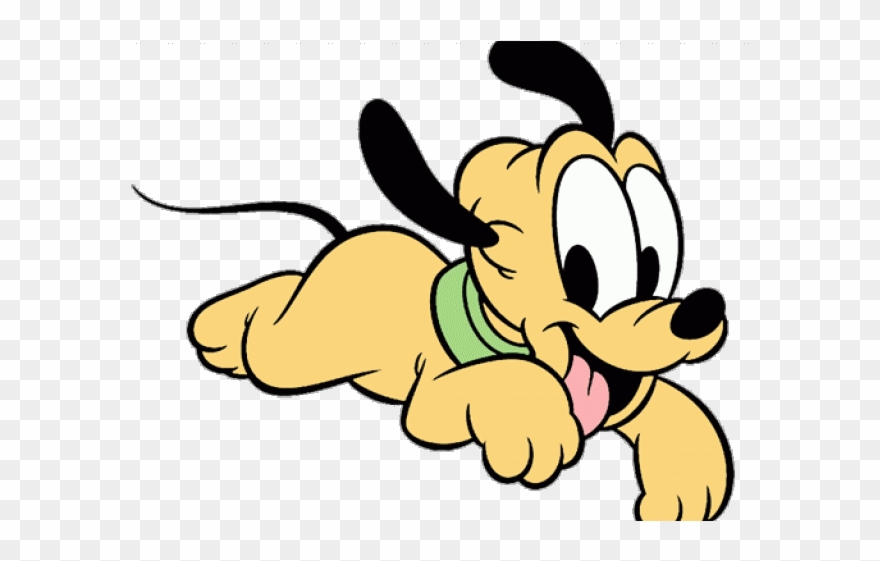 Disney Pluto Clipart Baby - Pluto Baby In Bed Clipart Transparent - Png Download